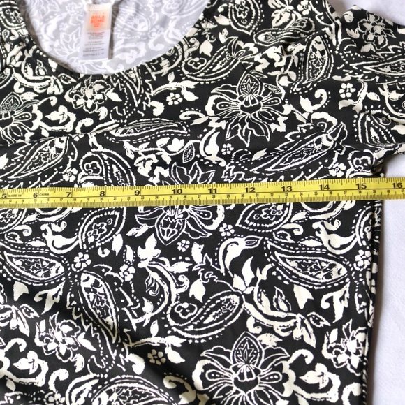 BILLABONG Girls Size Large Swim UV Top Shirt Paisley Long Sleeve Black White - Picture 6 of 8